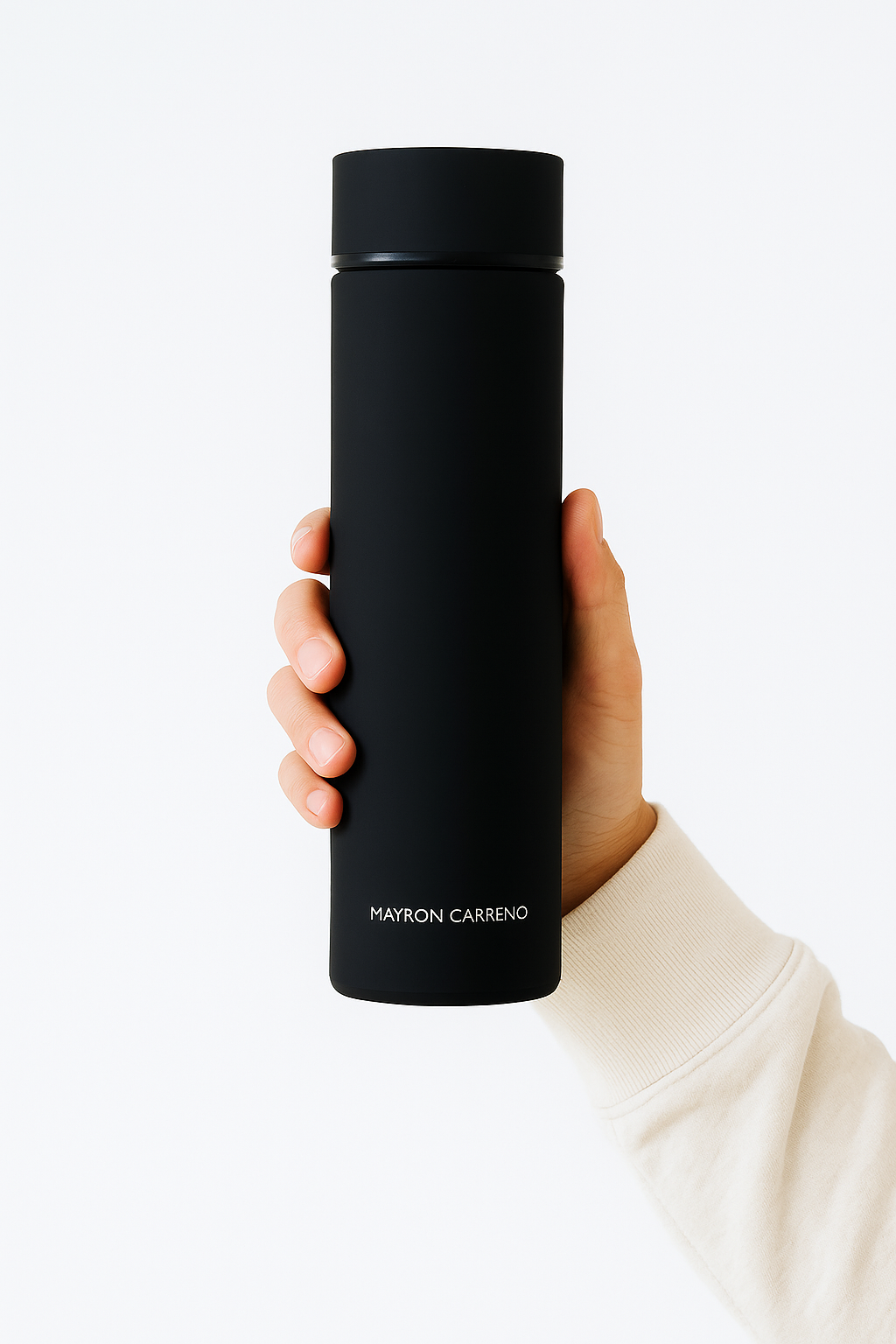 Insulated Stainless Steel Water Bottle with filter 500ml - Black