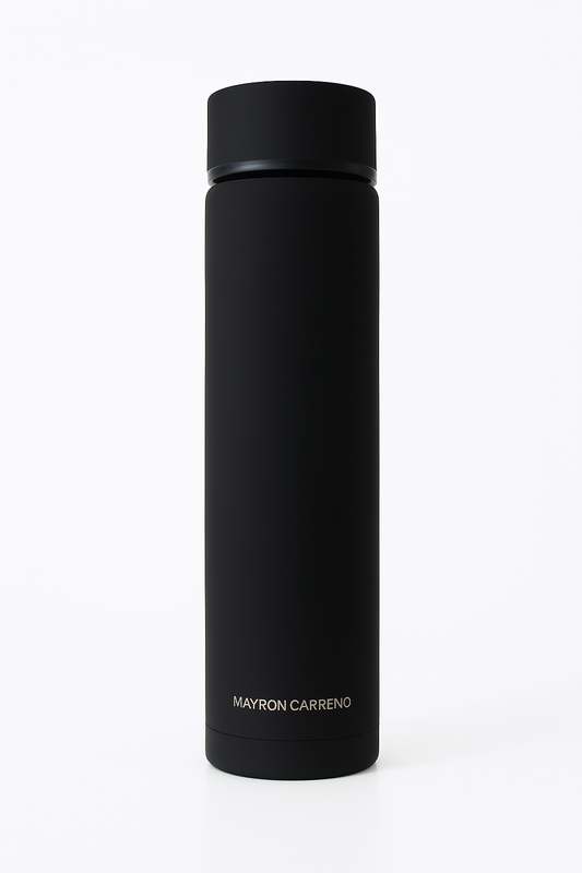 Insulated Stainless Steel Water Bottle with filter 500ml - Black