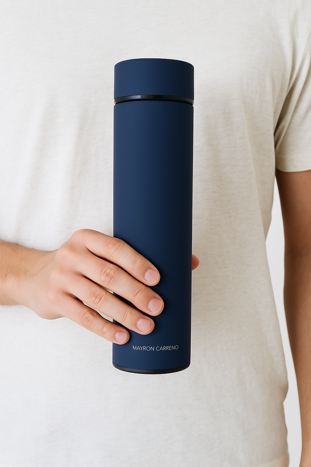 Insulated Stainless Steel Water Bottle with filter 500ml - Blue