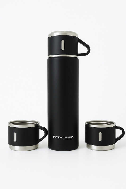 Thermo Hot and Cold Drink Water Flask 500ml - Black