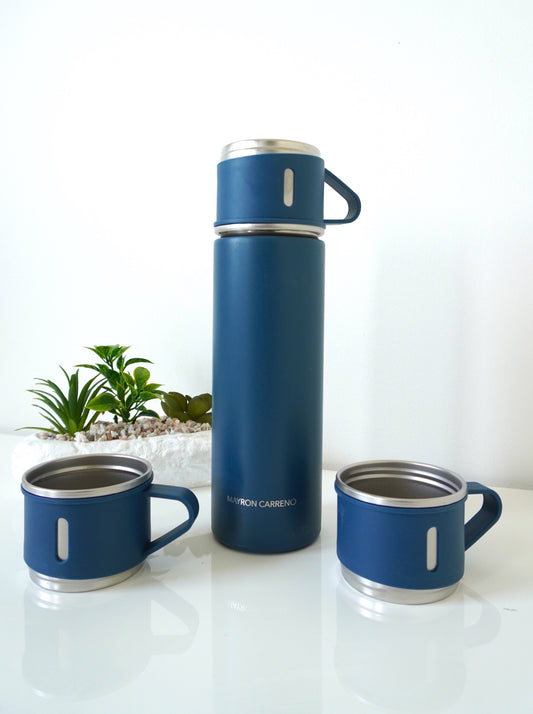 Thermo Hot and Cold Drink Water Flask 500ml - Blue