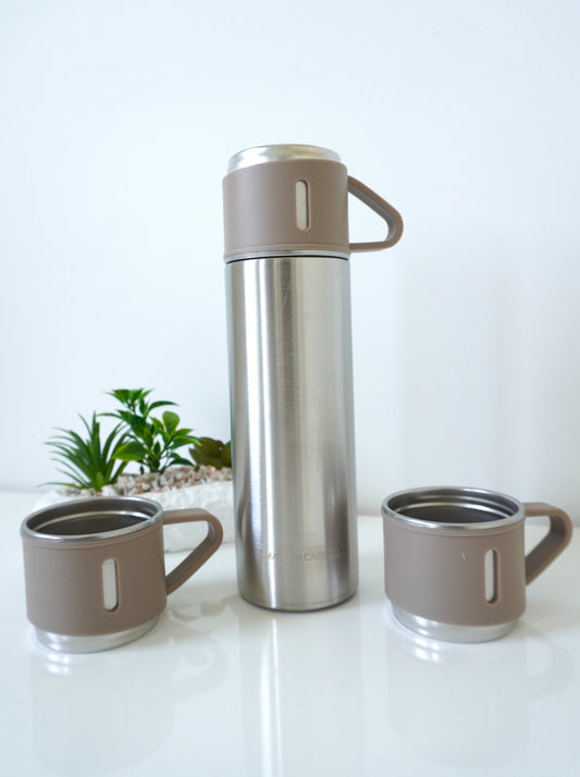 Thermo Hot and Cold Drink Water Flask 500ml - Silver