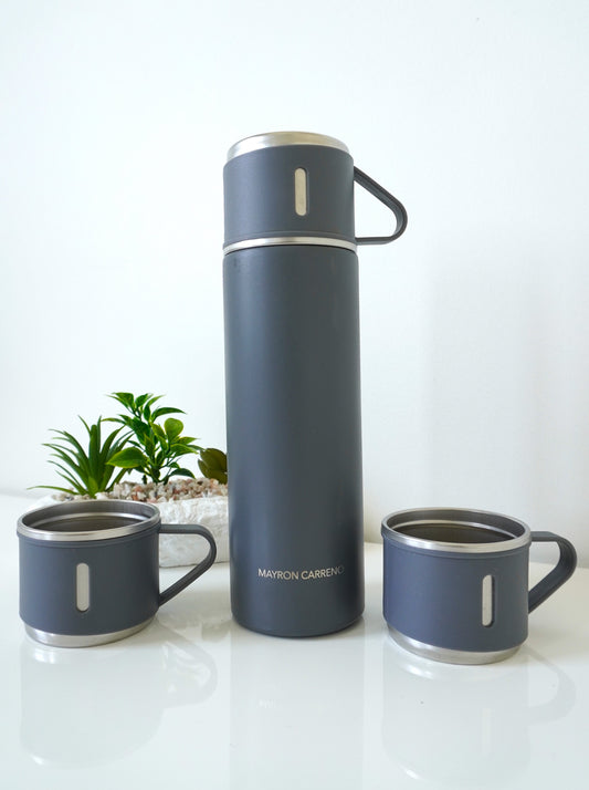 Thermo Hot and Cold Drink Water Flask 500ml - Grey